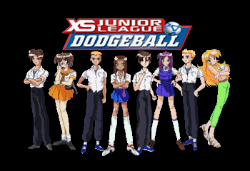 XS Junior League Dodgeball Title Screen